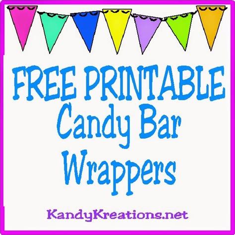 Candy Wrappers Templates