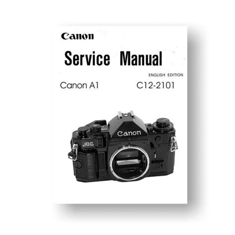 Canon A 1 A1 Camera Service Repair Manual Download