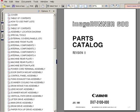 Canon Adf For Ir600 605 Service Manual