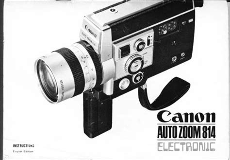 Canon Autozoom 814 Super 8 Movie Camera Manual