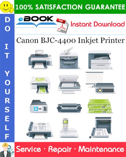 Canon Bjc 4400 Inkjet Printer Service Repair Manual Parts Catalog