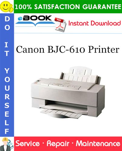 Canon Bjc 610 Printer Service Repair Manual