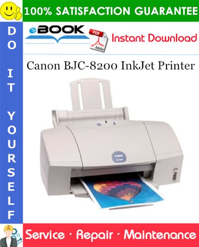 Canon Bjc 8200 Inkjet Printer Service Manual Parts Catalog