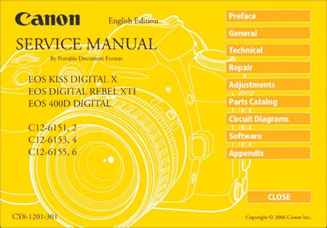 Canon Camera Repair Manuals