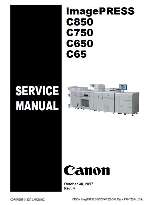 Canon Copier Machine Service Manual