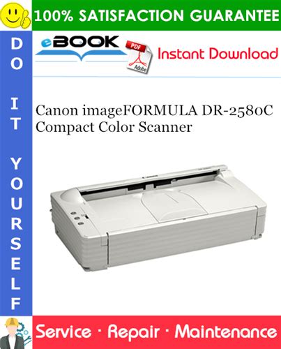 Canon Dr 2580c Desktop Scanner Service Manual