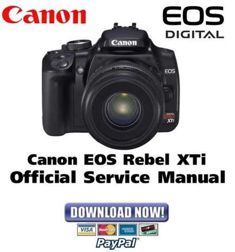 Canon Eos Digital Rebel Xti Service Manual Fix Guide