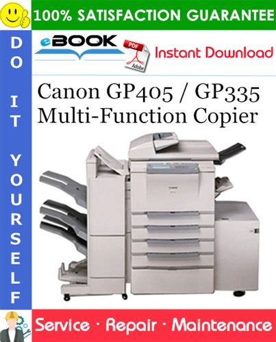 Canon Gp405 Gp335 Multi Function Copier Service Manual Parts Catalog