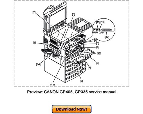 Canon Gp405 Gp400 Gp335 Gp330 Service Repair Manual Download