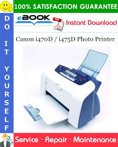 Canon I470d I475d Photo Printer Service Repair Manual