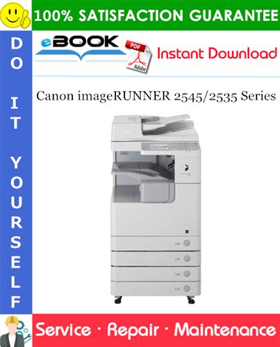 Canon Imagerunner 2545 2535 Series Service Repair Manual Parts Catalog