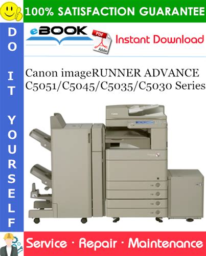 Canon Imagerunner Advance C5051 C5045 C5035 C5030 Service Manual Parts List Catalog