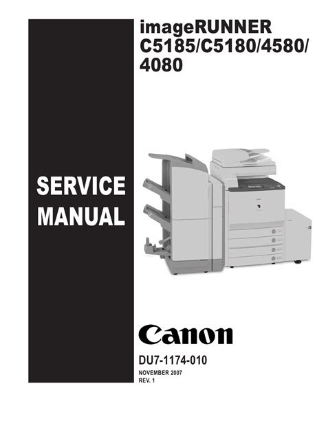 Canon Imagerunner C5180 4580 3880 Service Manual Repair Guide Parts Catalog