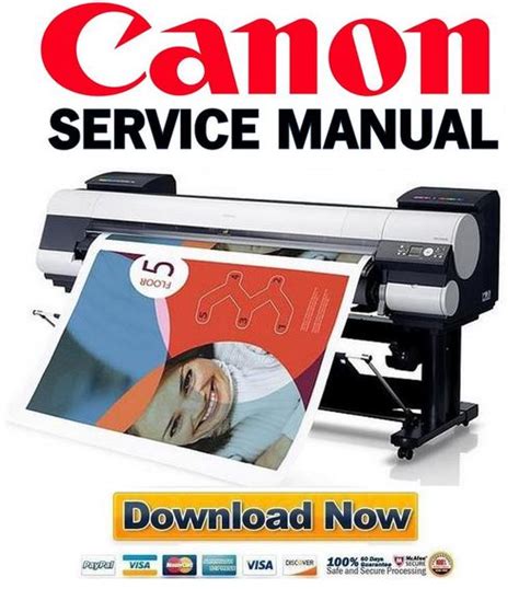 Canon Ipf9000 Service Manual Repair Guide Parts List