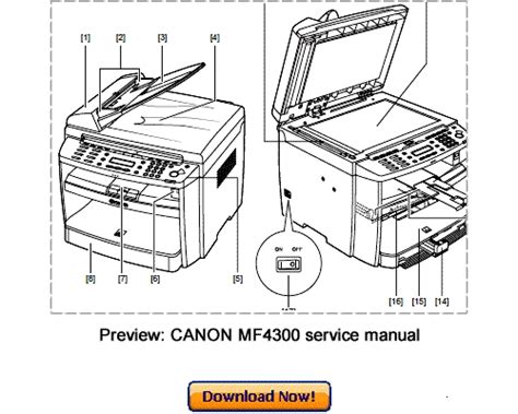 Canon Mf4300 Mf4380 D450d Service Repair Manual Download