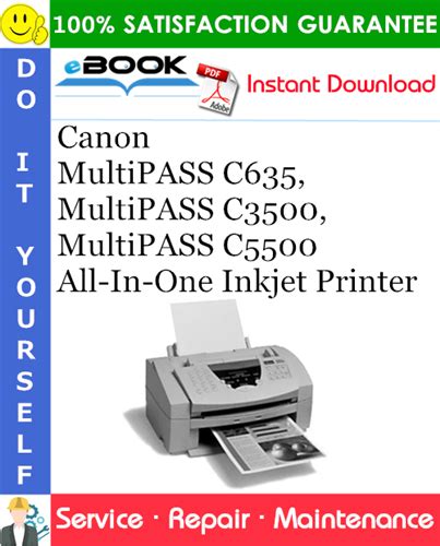 Canon Multipass C2500 All In One Inkjet Printer Service Repair Manual