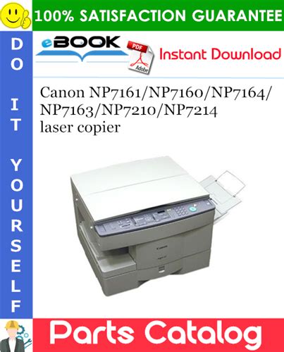 Canon Np7161 Np7160 Copier Service Manual Service Handbook Parts Catalog