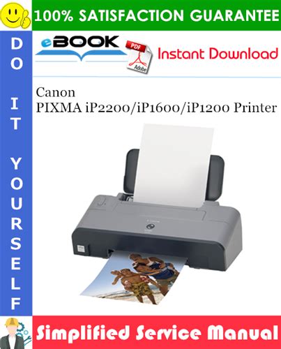 Canon Pixma Ip2200 Ip1600 Ip1200 Printer Simplified Service Manual