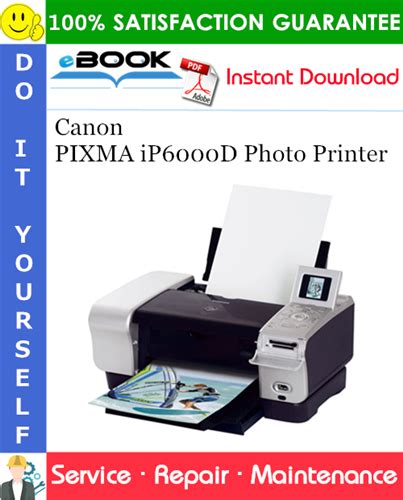 Canon Pixma Ip6000d Printer Service Manual