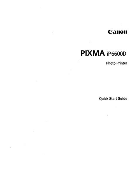 Canon Pixma Ip6600d Ip 6600 D Service Repair Manual