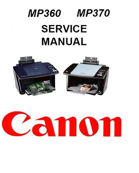 Canon Pixma Mp360 Mp370 Service Manual Package