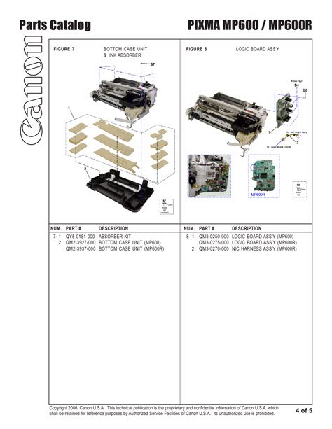 Canon Pixma Mp600 And Mp600r Service And Repair Manual