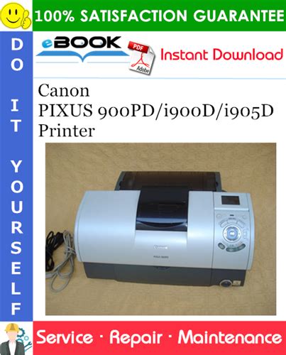 Canon Pixus 900pd I900d I905d Printer Service Repair Manual