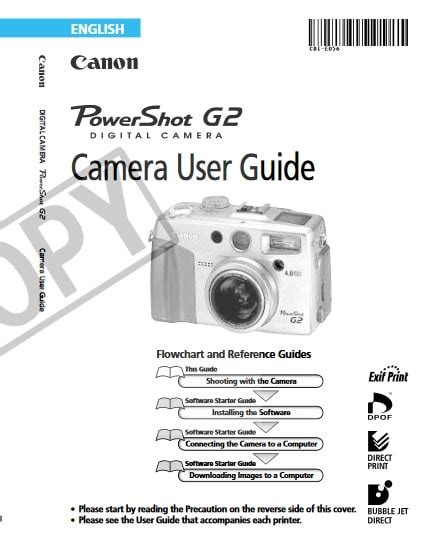 Canon Powershot G2 User Manual