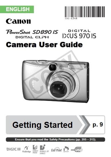 Canon Powershot Sd890 Is User Manual