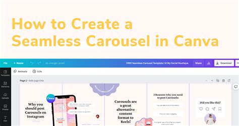 Canva Carousel Post Template