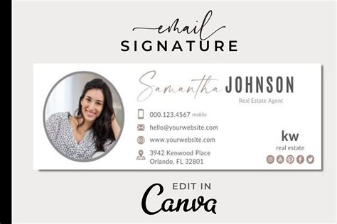 Canva Email Signature Template