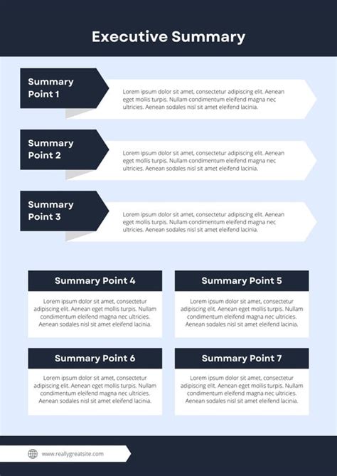 Canva Executive Summary Template