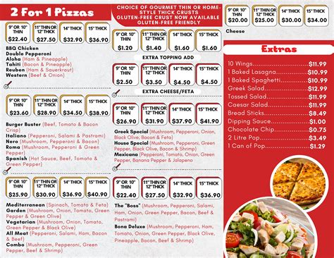 Canvas Menu Template