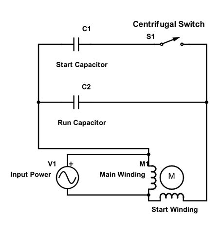 Capacitor Start Run Capacitor Wiring Diagram