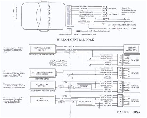 Car Alarm Wiring Diagram Combo