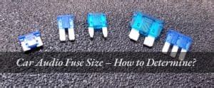 Car Audio Fuse Size Chart