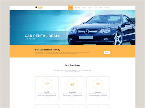 Car Rental Web Template