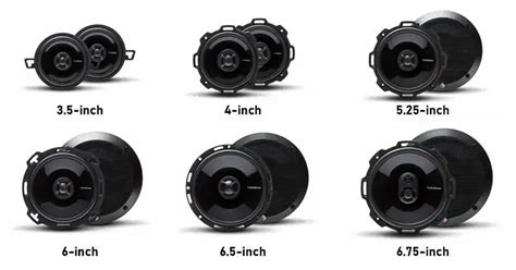 Car Speaker Sizes Chart