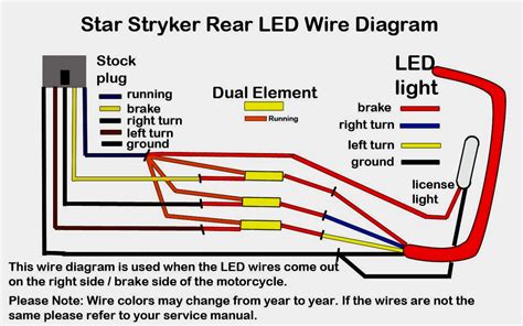 Car Tail Lights Wiring Harness Color Code