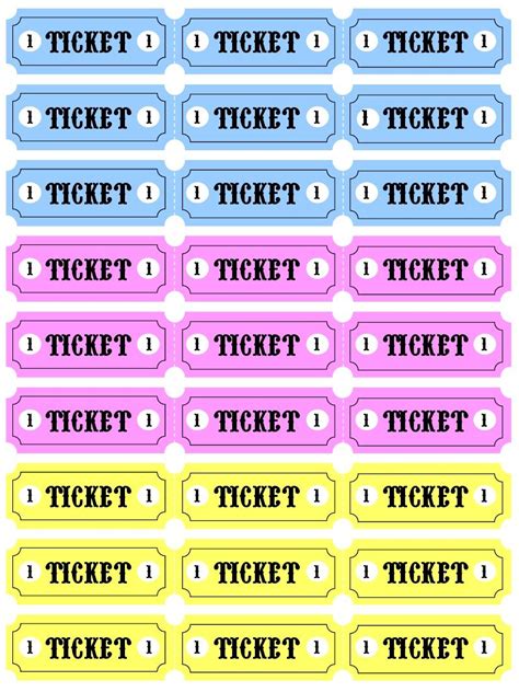 Carnival Tickets Template