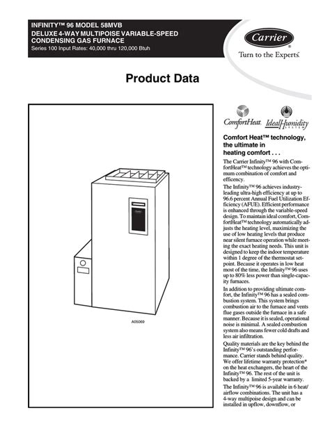 Carrier Infinity 96 Furnace Service Manual