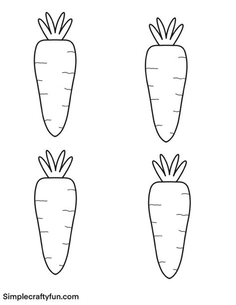 Carrot Outline Printable