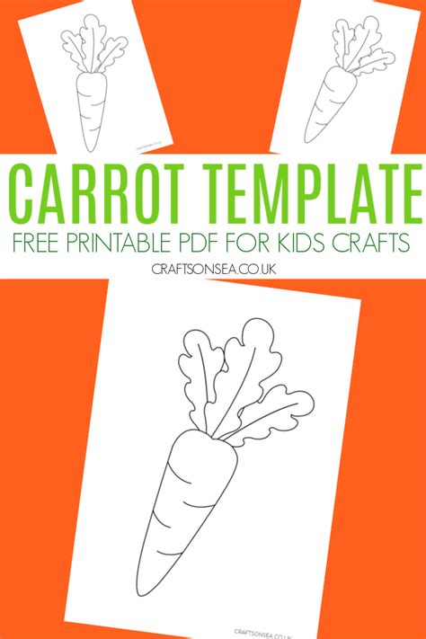 Carrot Template Free Printable