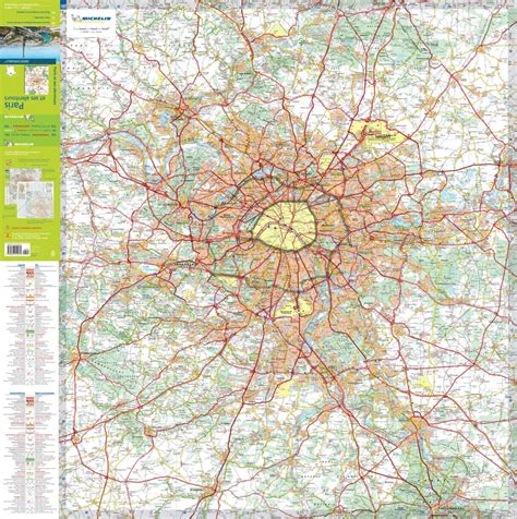 Carte Indechirable Ile De France Michelin