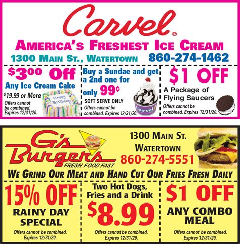 Carvel Coupons Printable Free