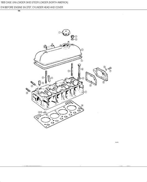 Case 1830 Skid Steer Loader Parts Catalog Manual