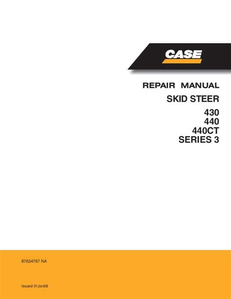 Case 430 440 Skid Steer 440ct Compact Track Loader Service Repair Manual Download