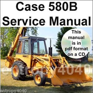 Case 580b Ck Loader Backhoe Loader Tractor Service Repair Manual Download