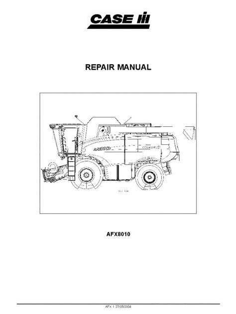 Case Afx8010 Factory Service Manual Download