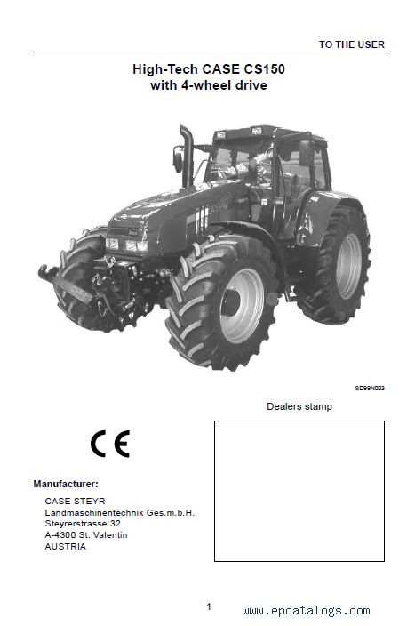 Case Cs100 Cs110 Cs120 Cs130 Cs150 Tractors Service Repair Manual